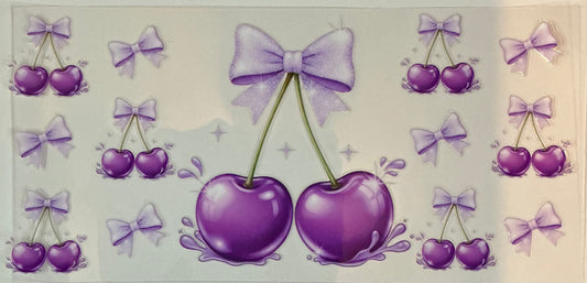 Purple Cherry Bows